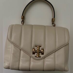Tory Burch Quilted Leather Small Kira Top Handle 🤍🤍